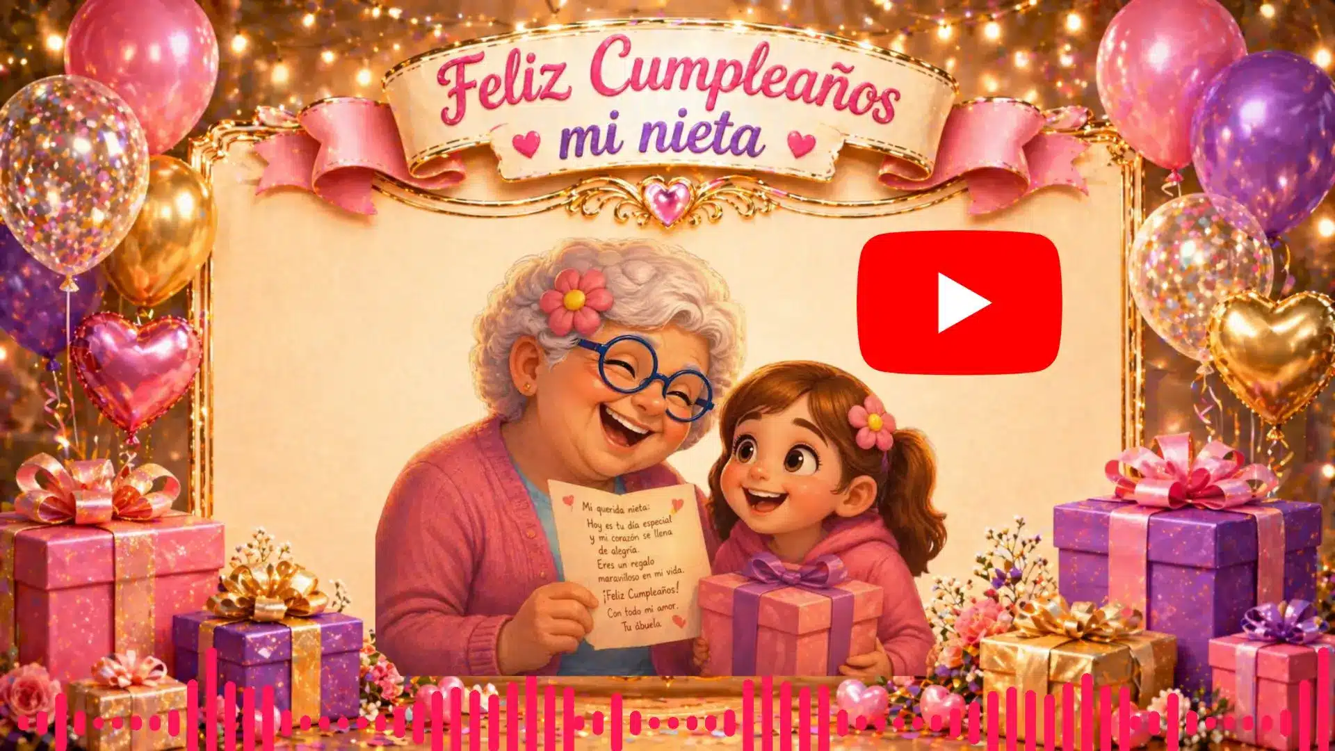 tarjetas de feliz cumpleaños para mi nieta